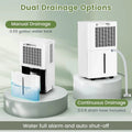32 Pints 2000 sq ft Basement Dehumidifier with Drain Hose, 24H Timer & 3 Color Indicator, Quiet Portable Dehumidifier for Home, Bedroom, Bathroom